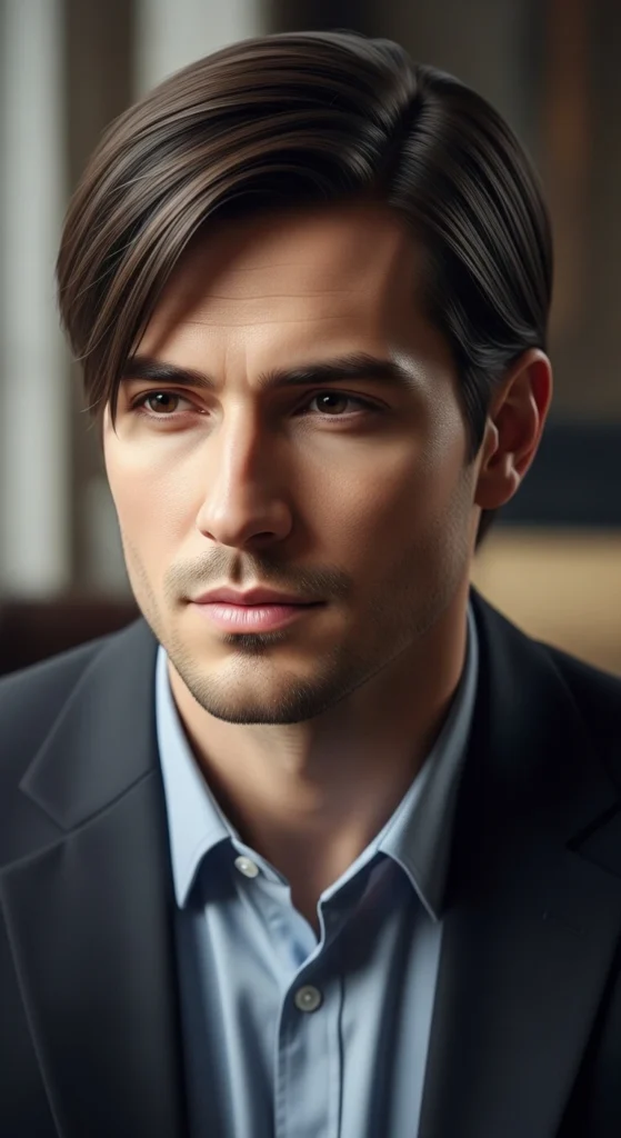 Straight Hair Side Part