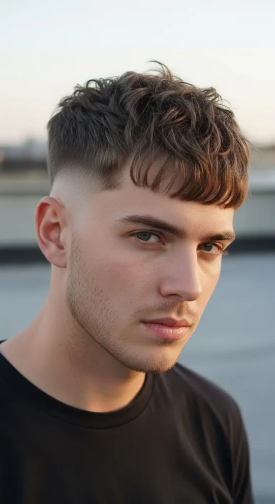 Textured Crop Drop Fade