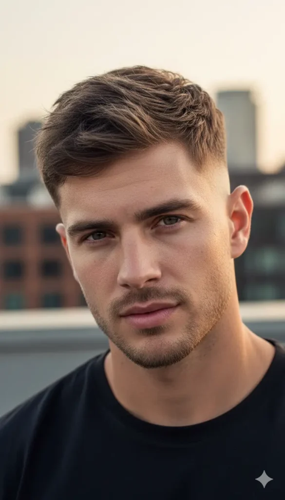 Textured Crop High Fade