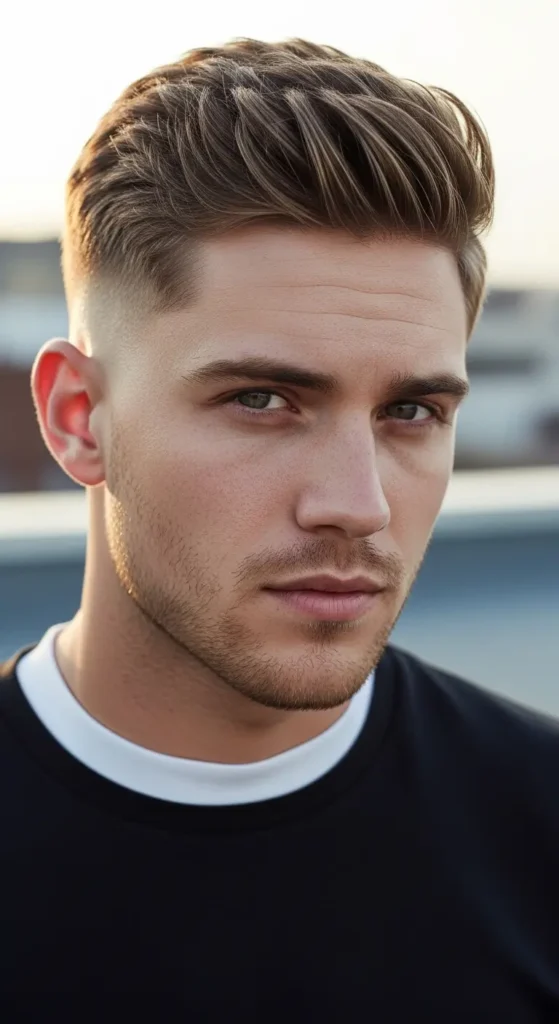 Textured Crop with Fringe