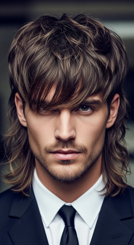 Textured Curtain Mullet