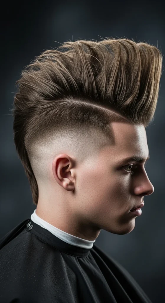 Textured Quiff Mohawk
