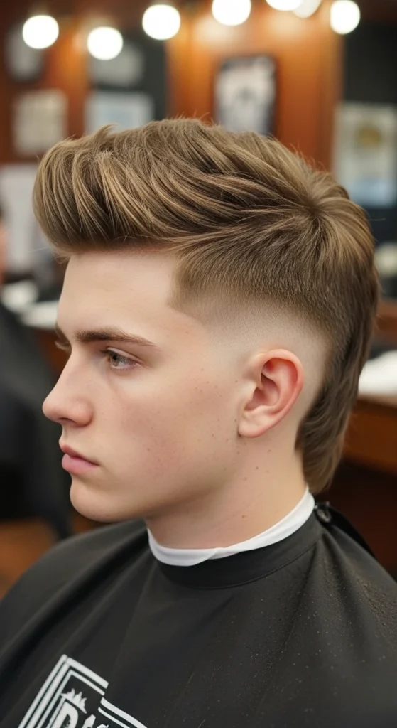 Textured Quiff Mullet (Trend Hybrid)