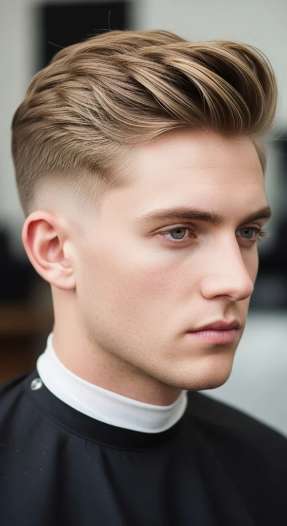 Textured Quiff for Fine Thin Hair