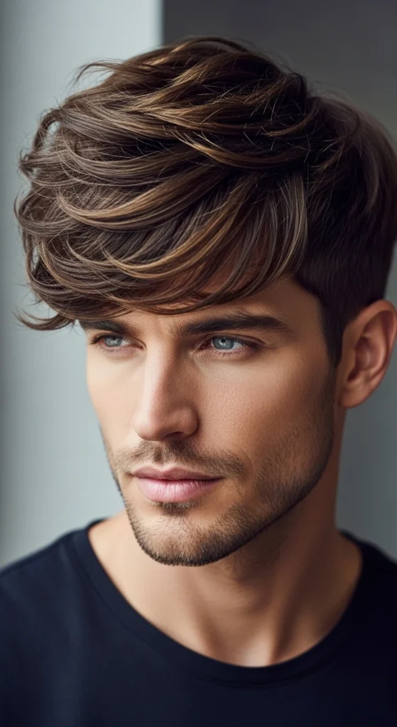 Voluminous Curtain Bangs