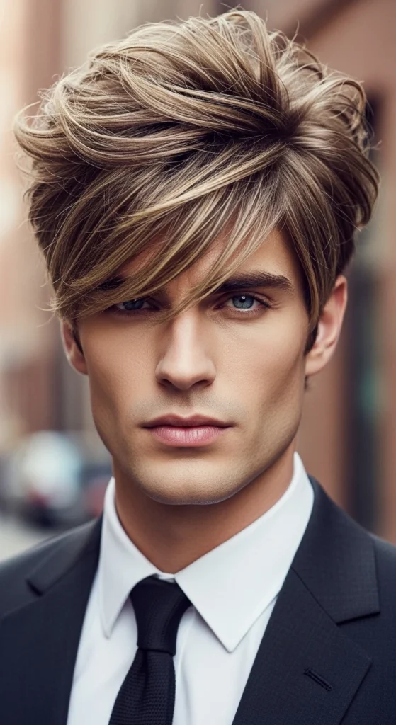 Voluminous Curtain Bangs