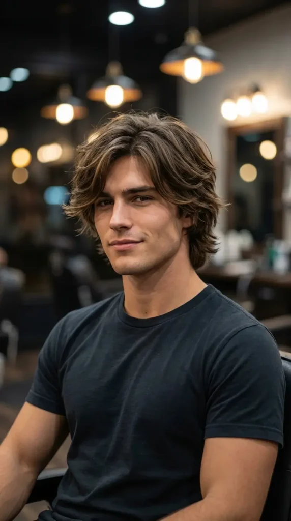 Wolf Cut with Side-Swept Bangs