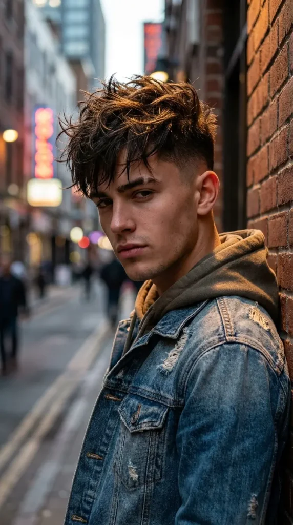 Messy Fringe with Faux Hawk