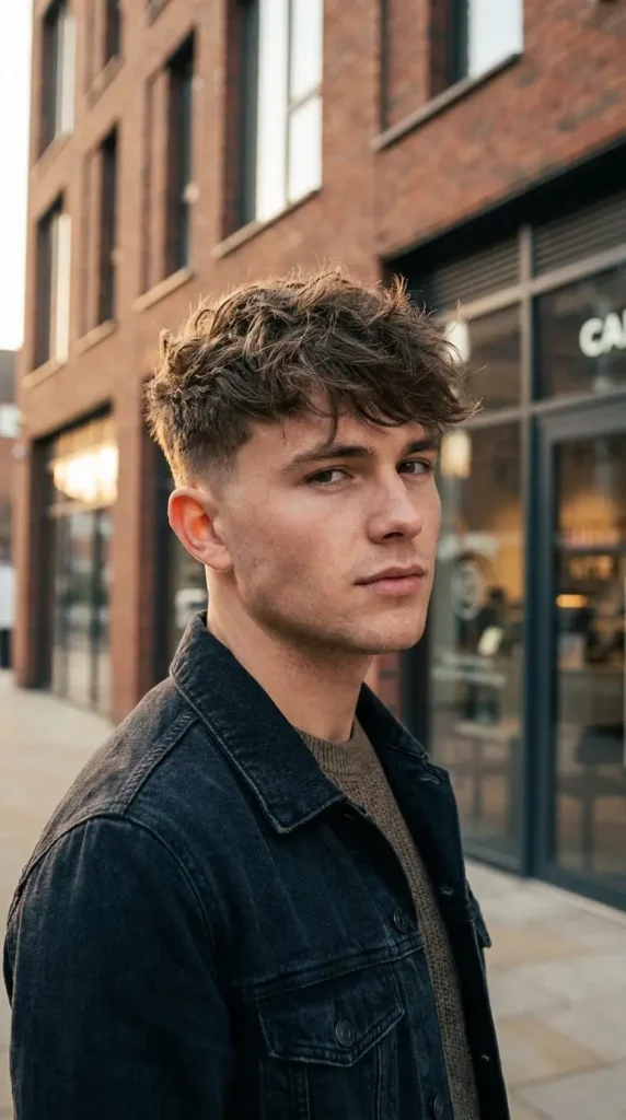 Messy Fringe with Side Part