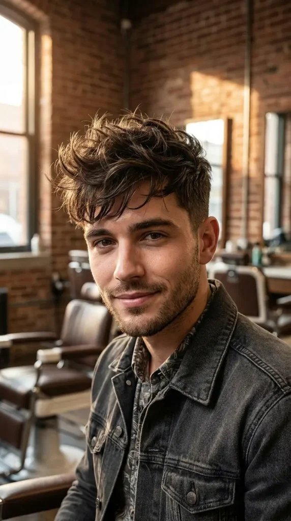 Messy Fringe with Quiff