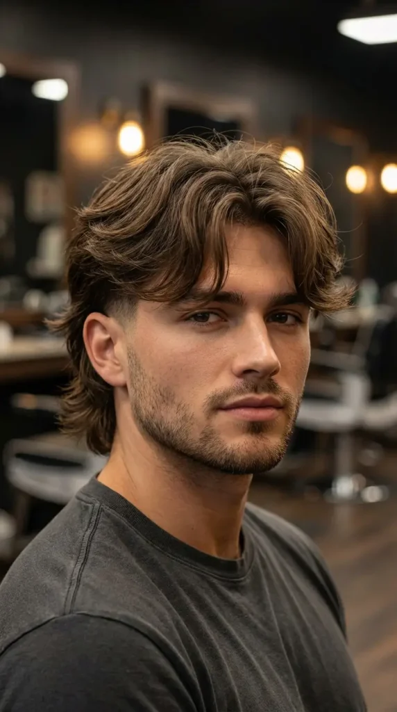 Curtain Bangs Mullet