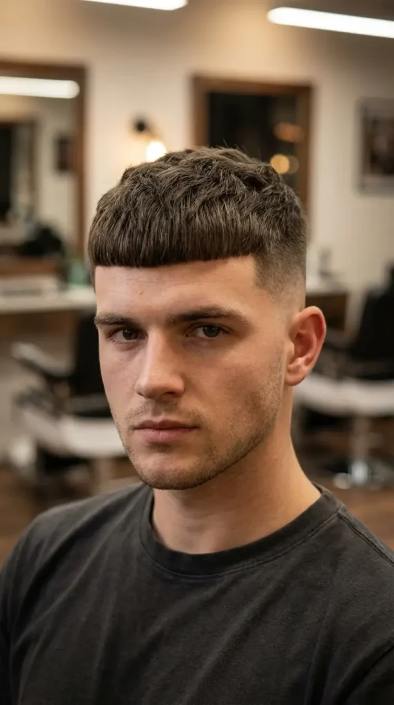 Classic French Crop (Blunt Fringe)