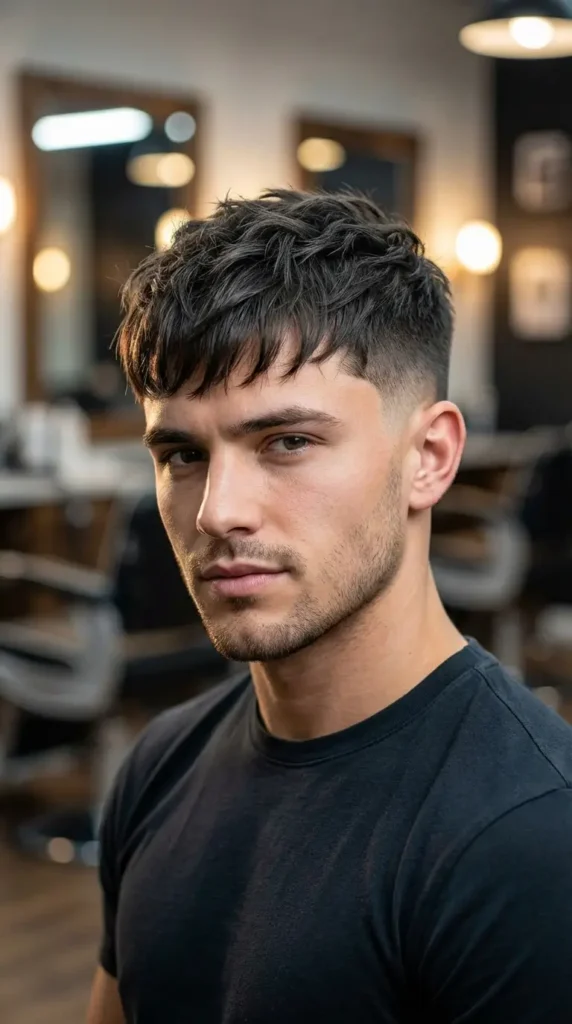 Textured Crop with Wispy Fringe