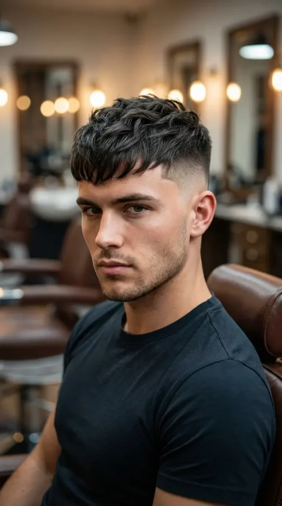 French Crop with High Skin Fade