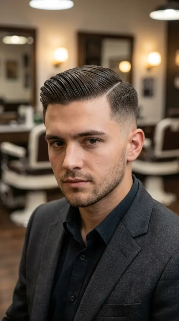 Slick Comb Over Fade
