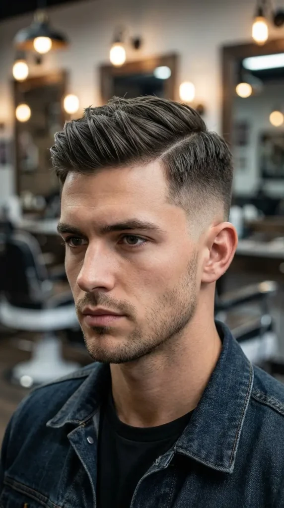 Modern Comb Over Fade