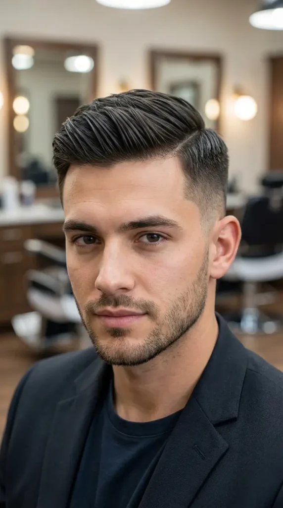 Short Comb Over Fade