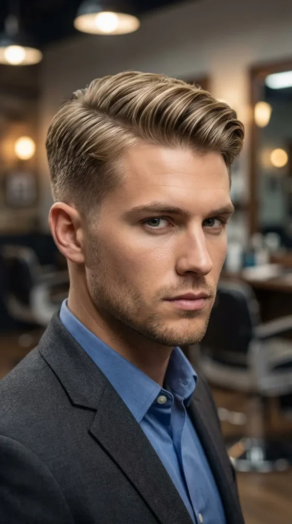 Blonde Ivy League Haircut