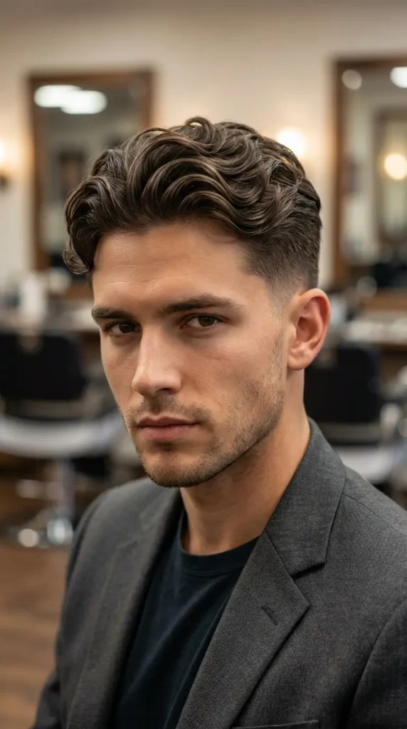 Wavy Ivy League Haircut