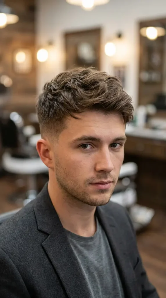 Textured Ivy League Haircut