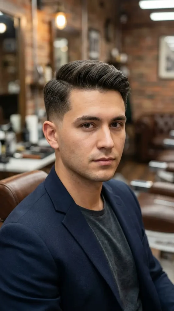 Side Part with Taper Fade