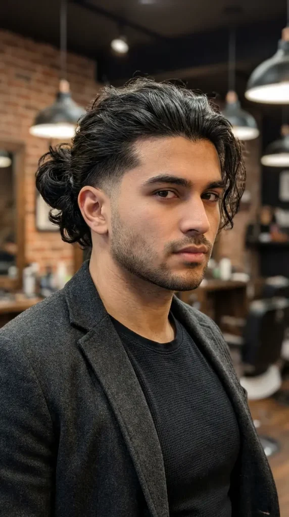 Low Undercut Man Bun