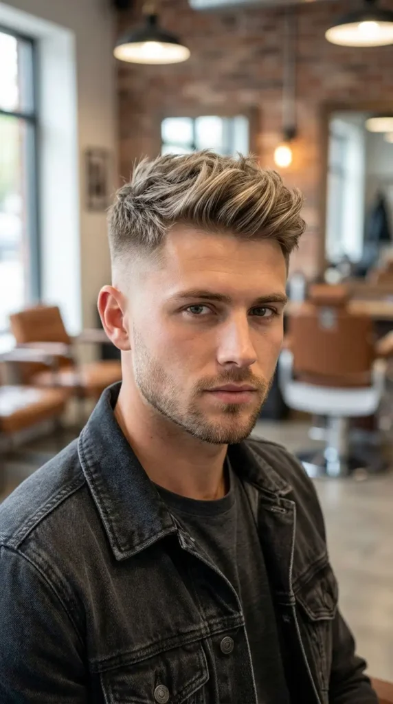 Skin Fade Blonde Hair