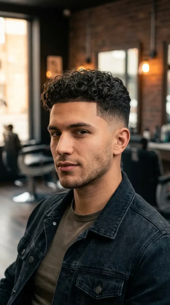 Skin Fade Curly Hair