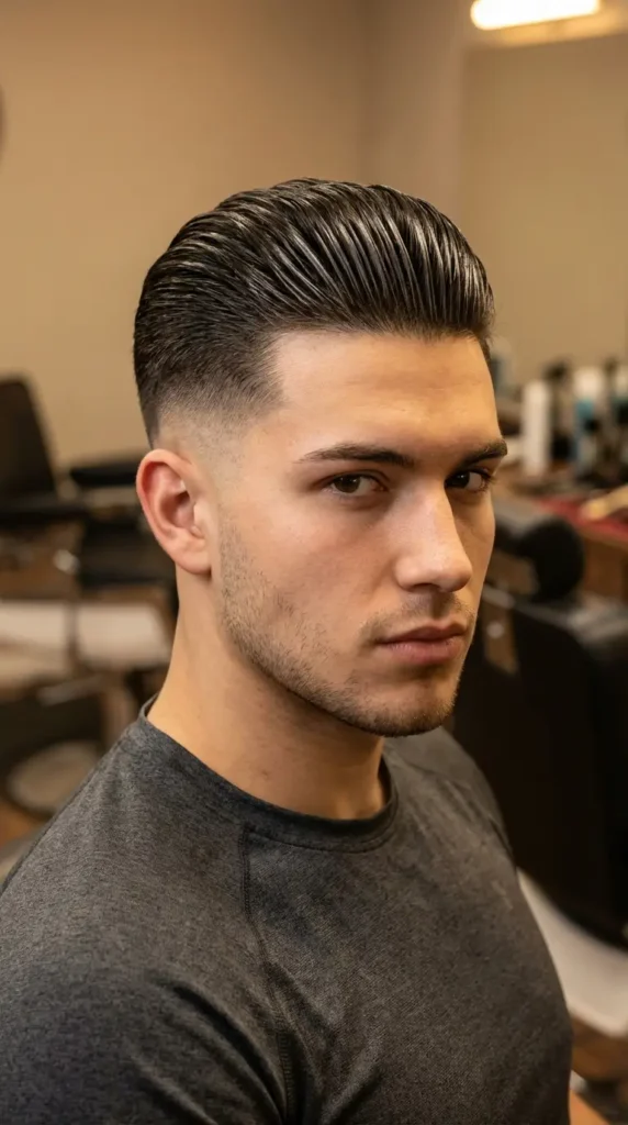 Skin Fade Slick Back