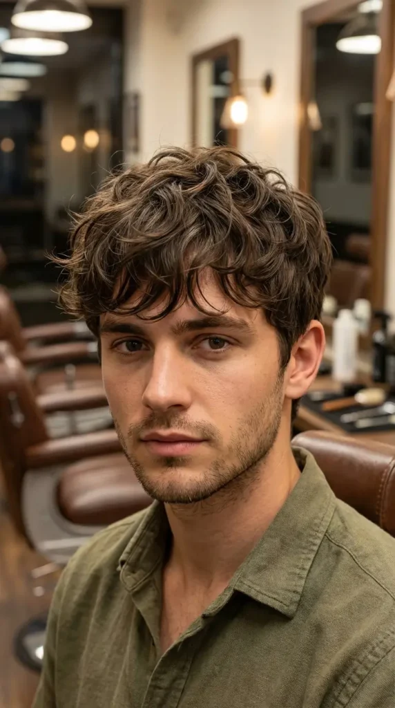 Textured Fringe for Wavy Hair