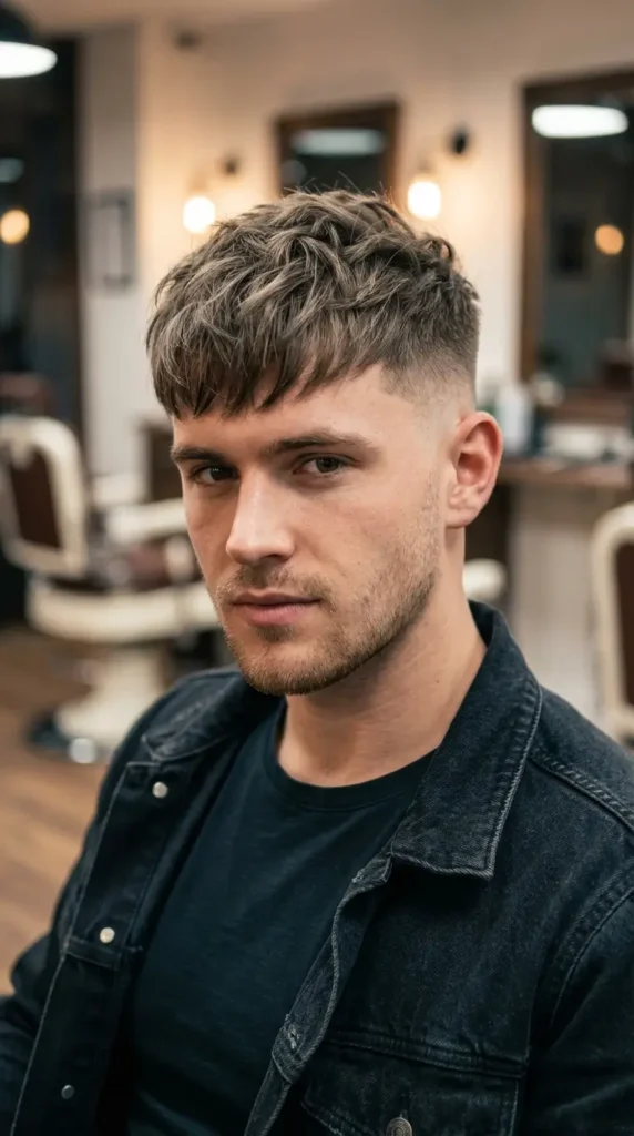 Textured Fringe High Fade