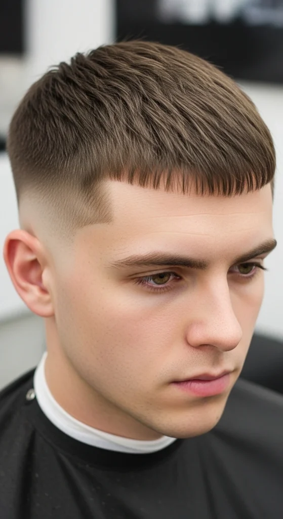 16 Guard Buzz Cut Straight Hair
