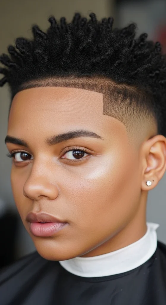 Afro Twists with Drop Fade