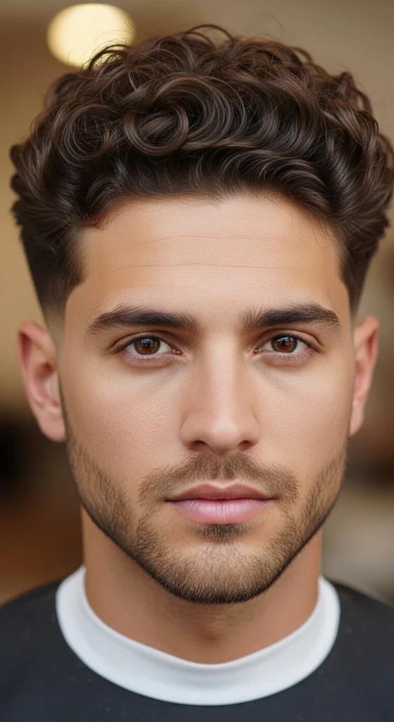Blowout Low Taper Fade Curly Hair
