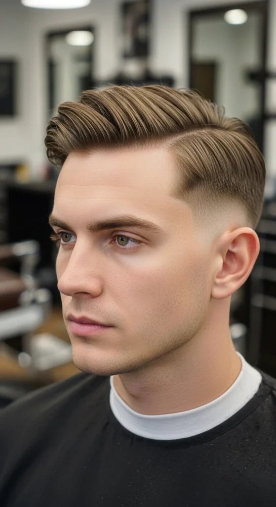Burst Fade Middle Part