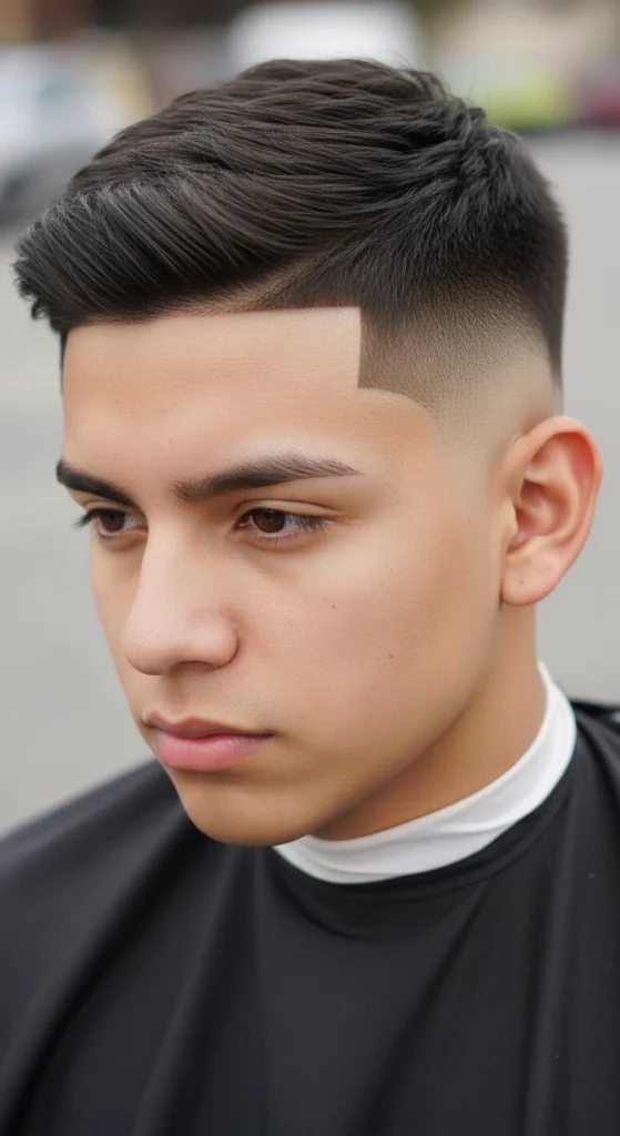 Crew Cut with Low Taper Fade