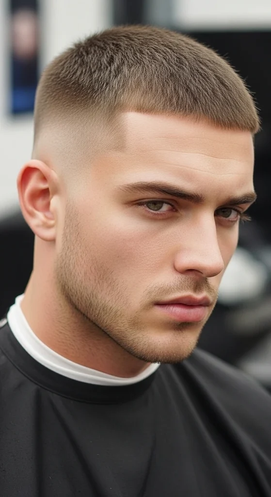 Drop Fade Buzz Cut