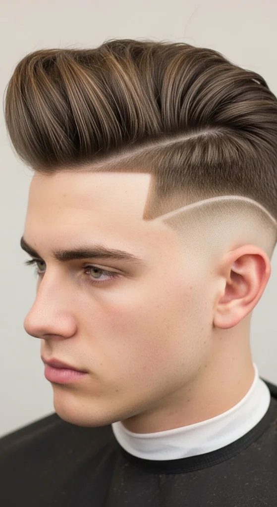 Drop Fade Pompadour.