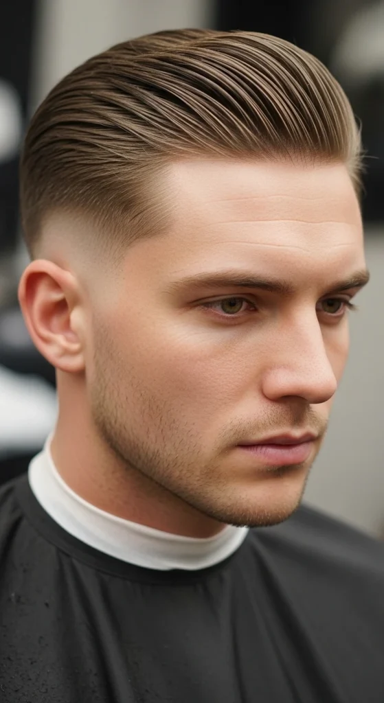 Drop Fade Slick Back.