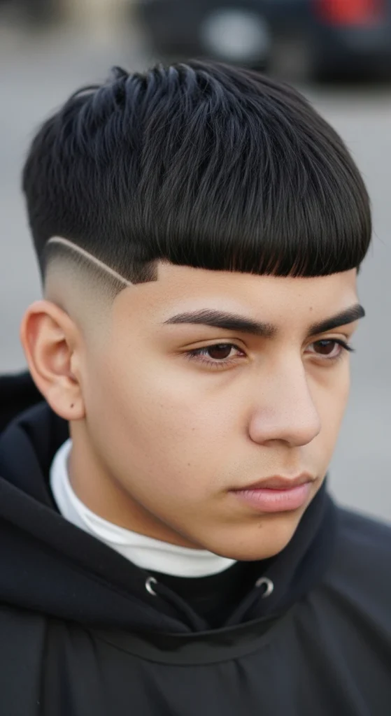 Edgar Cut with Low Taper Fade (Takuache)