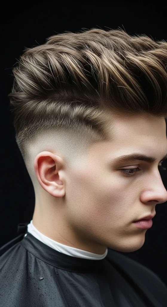 Fluffy Hair High Fade