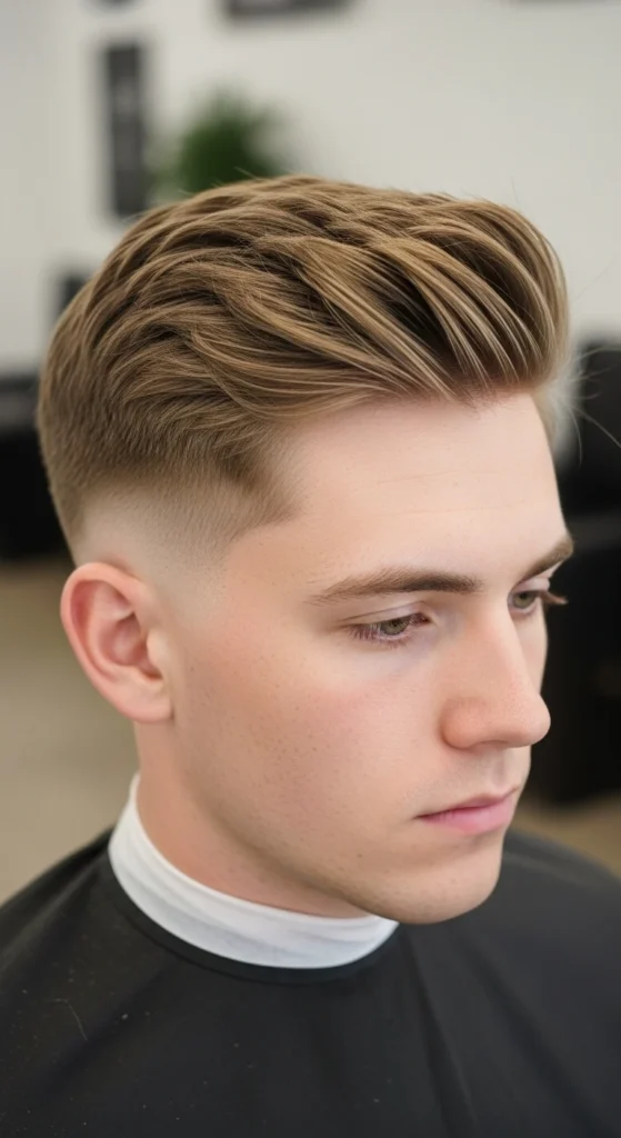 Fluffy Hair Low Taper Fade