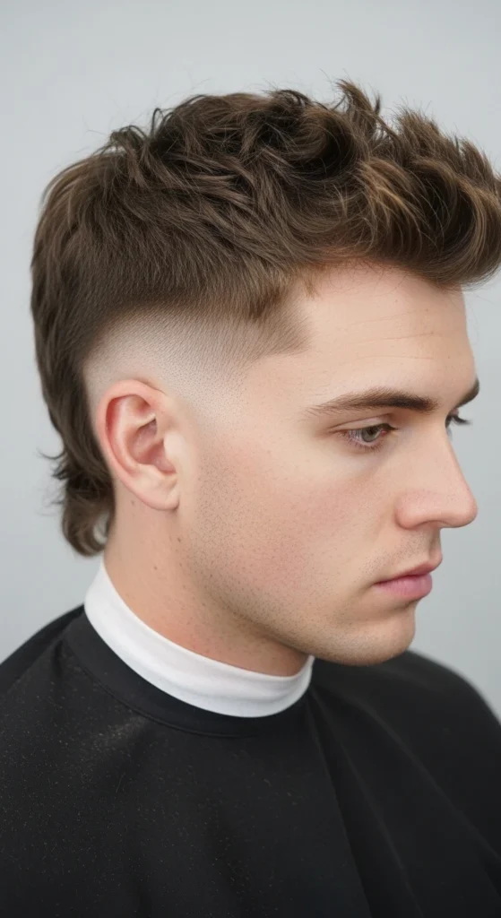 Fluffy Tapered Mullet