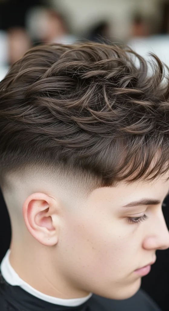 Fluffy Textured Crop Fade