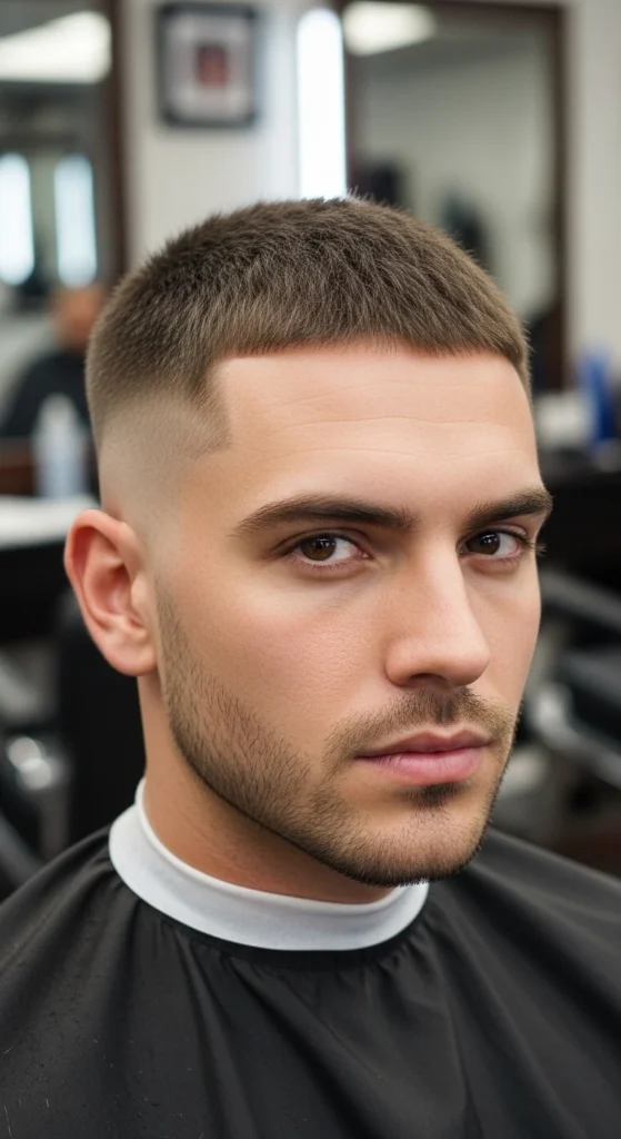 High Taper Fade Buzz Cut