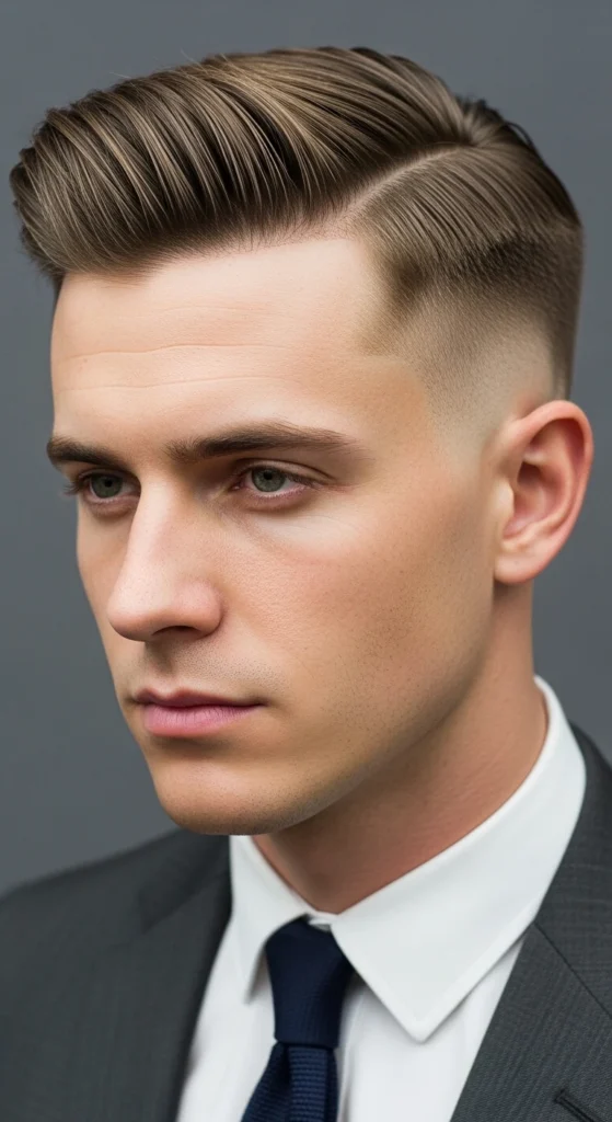 High Taper Fade Comb Over