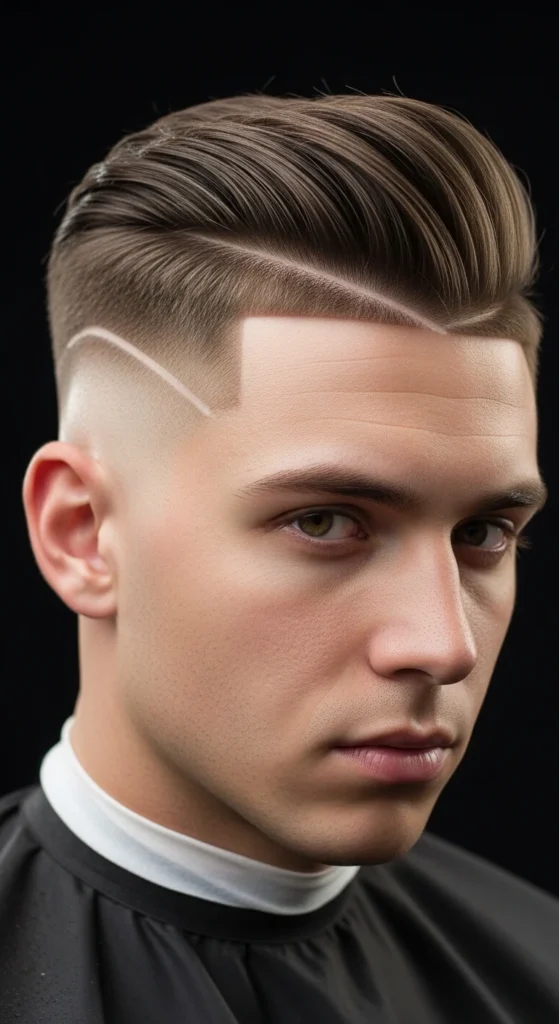 High Taper Fade Hard Part