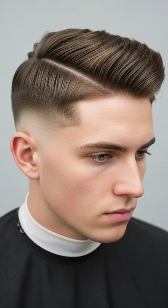 High Taper Fade Side Part