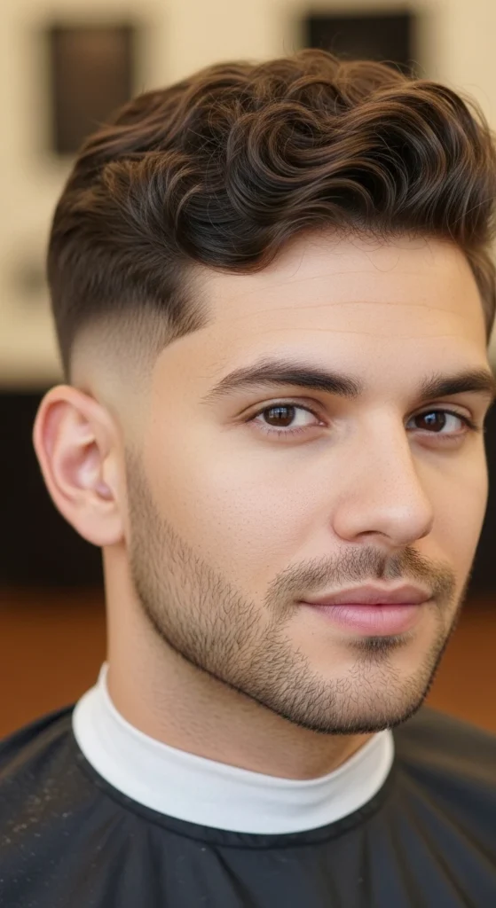 Long Hair Blowout Taper