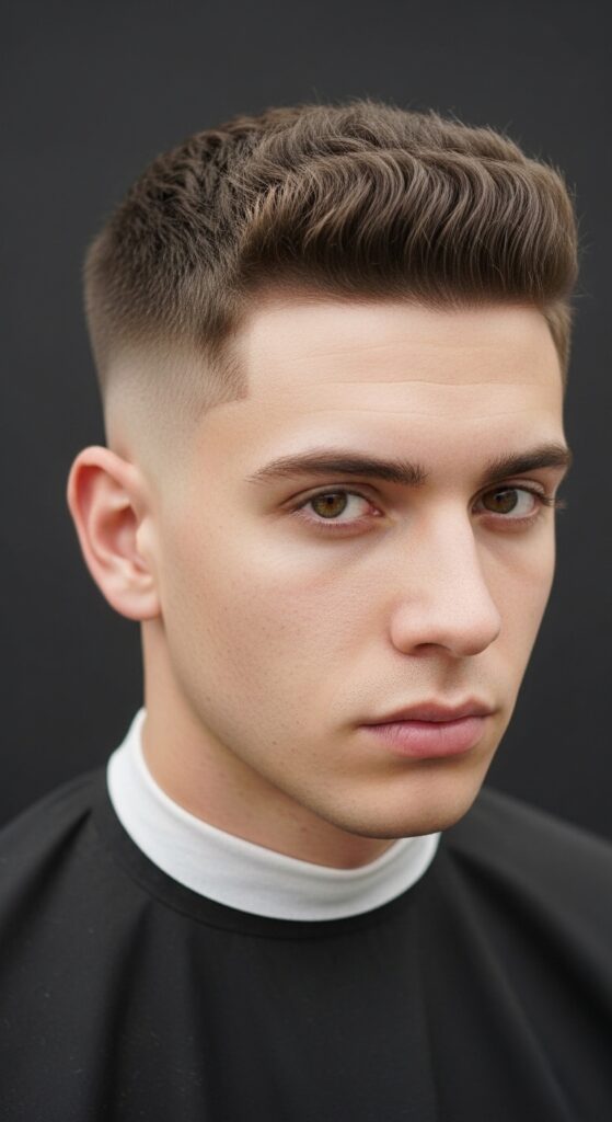 Low Taper Fade with Square Top